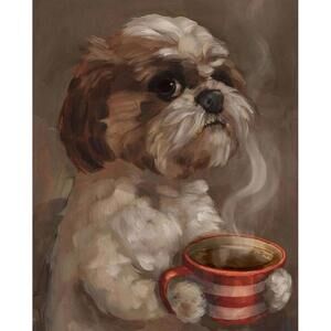 Alison Friend - PATSY BACK TO BLACK- Limited Dog Art Print COA